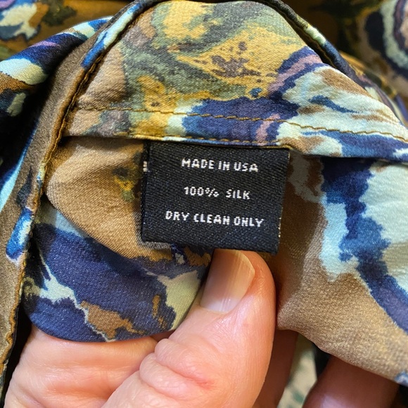 SUNO silk peony boat neck top size large - Picture 7 of 9